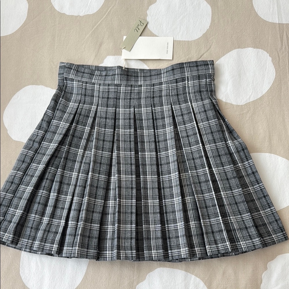 Pull&Bear Gray Pleated High Waist Women's Skirt